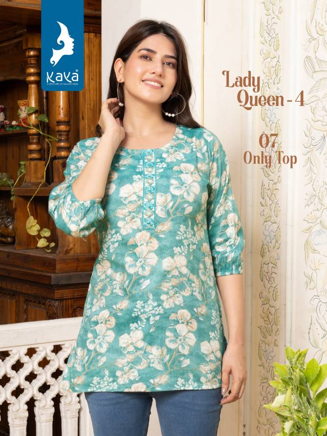 Lady Queen 4 By Kaya Capsule Printed Ladies Top Wholesale Shop In SUrat